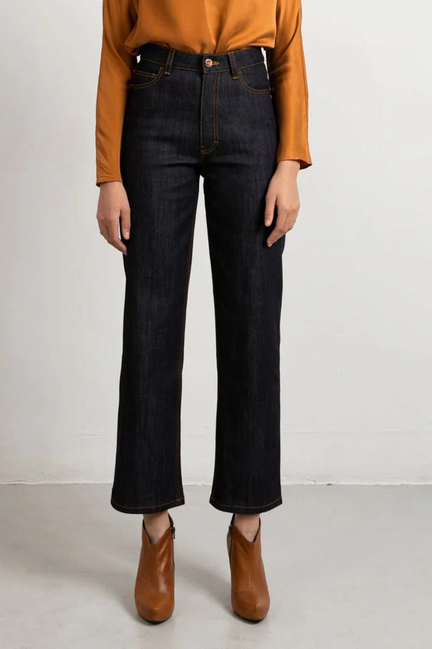 Wide Leg Jeans Blue - Studio Heijne