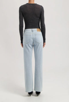 Carry Mid Straight Jeans Light Stone