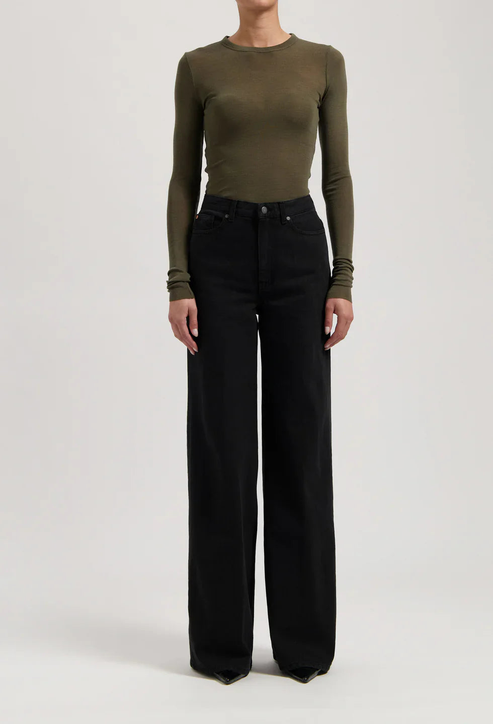 Sara High Loose Jeans Nero Nero