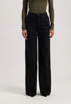 Sara High Loose Jeans Nero Nero