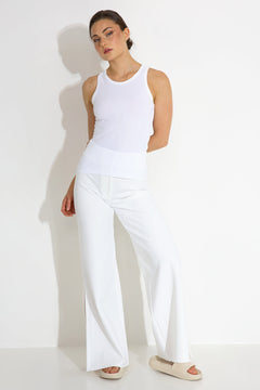 Work Rib Tank White