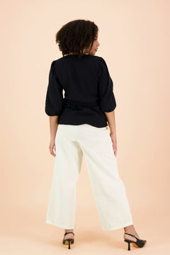 Wrap Blouse Black