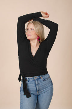Wrap Top Black