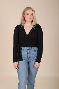 Wrap Top Black