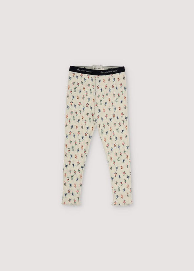 Singapore Kids' Leggings Mini Blossom Vanilla Cream White