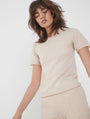  - Cashmere-neulottu t-paita Ecru, image no.1