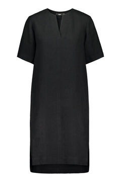Sheena Linen Dress Black