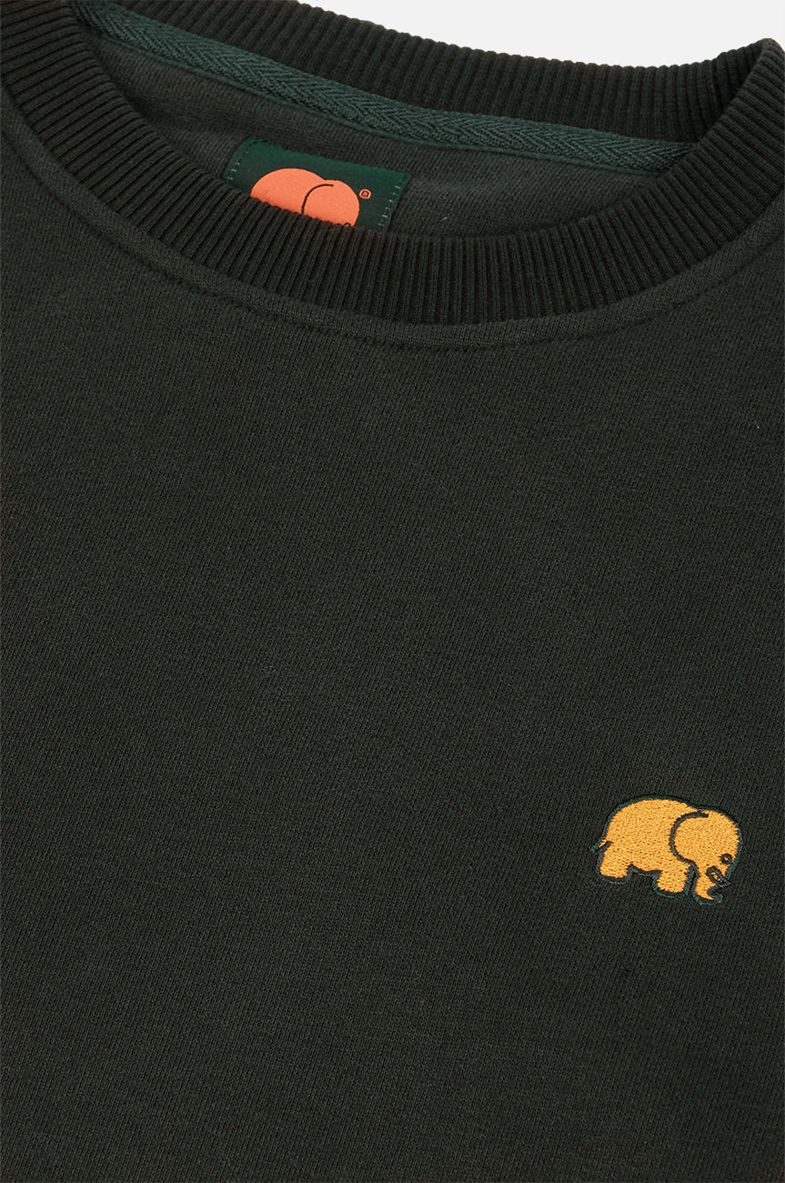 Organic Essential Collegepaita Tummanvihreä