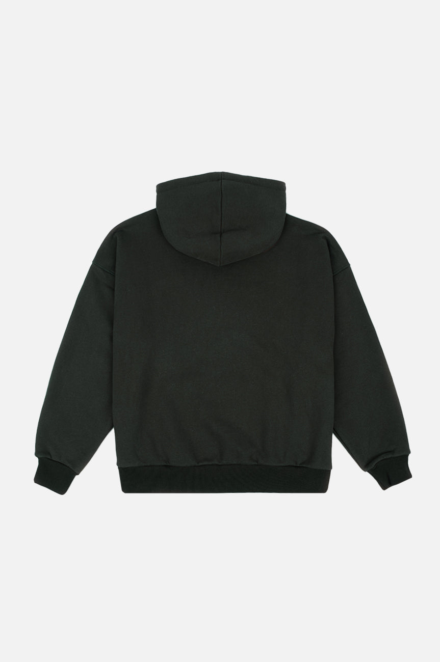 Naisten Vetoketjuhuppari Luomupuuvilla Vihreä