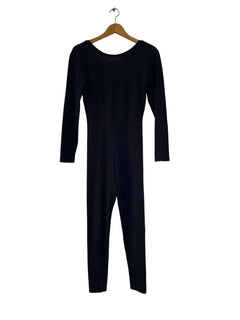 Cedre Yoga Jumpsuit Black Cotton Jersey