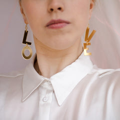 Love Golden Earrings