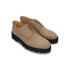 Adrien Vegaaniset Derby Plain Toe Kengät Beige