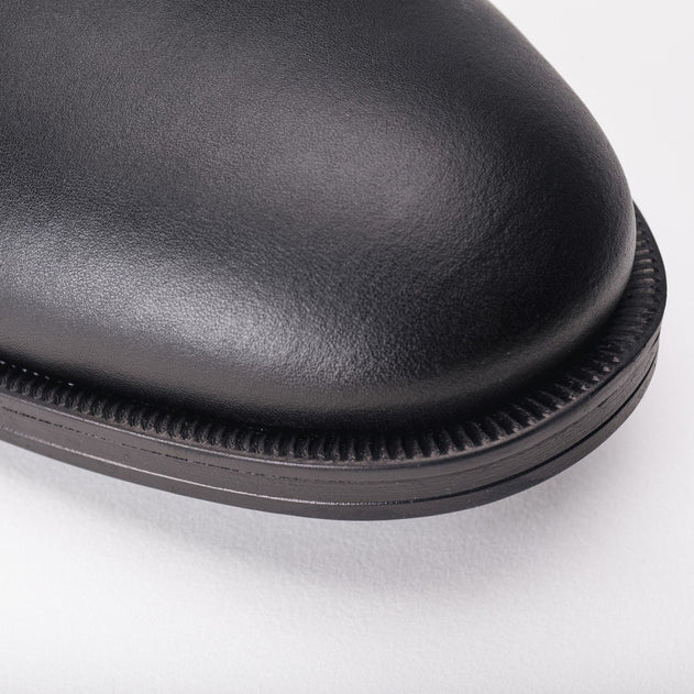 Mikel Vegan Plain Blucher Musta