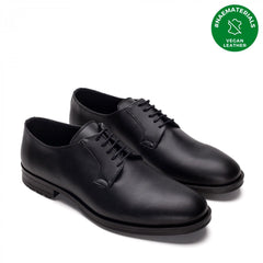 Mikel Vegan Plain Blucher Musta