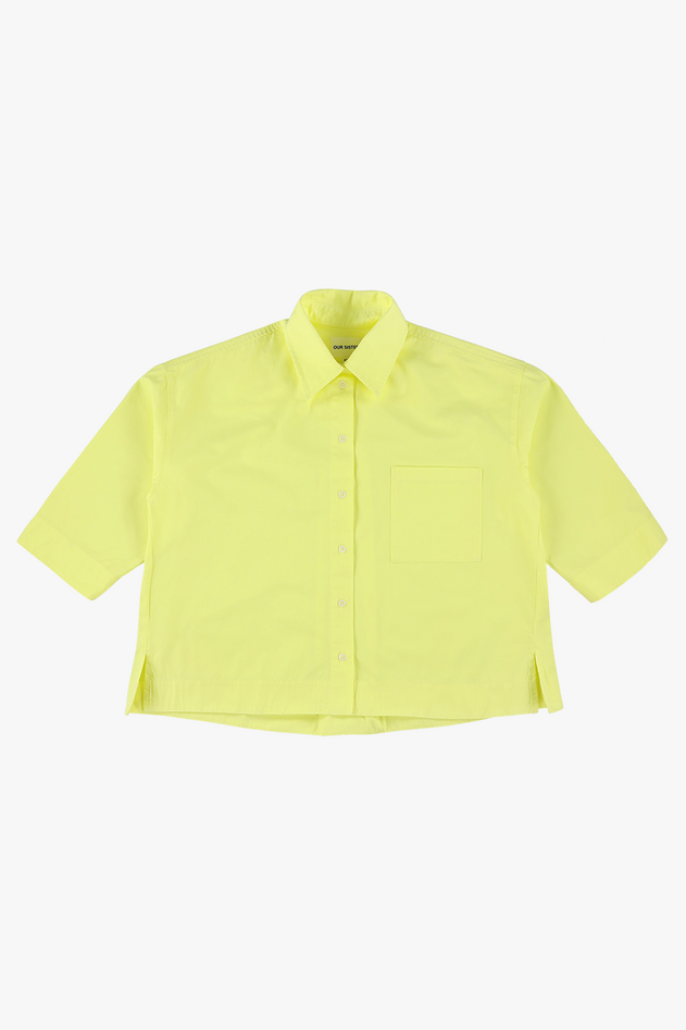 Flying Horse Button-up Shirt Lime
