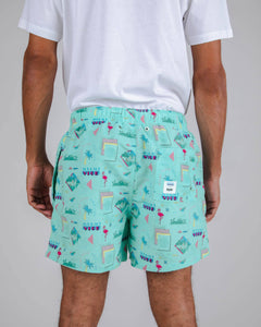Miami Vice for Life Swim Shorts Turquoise