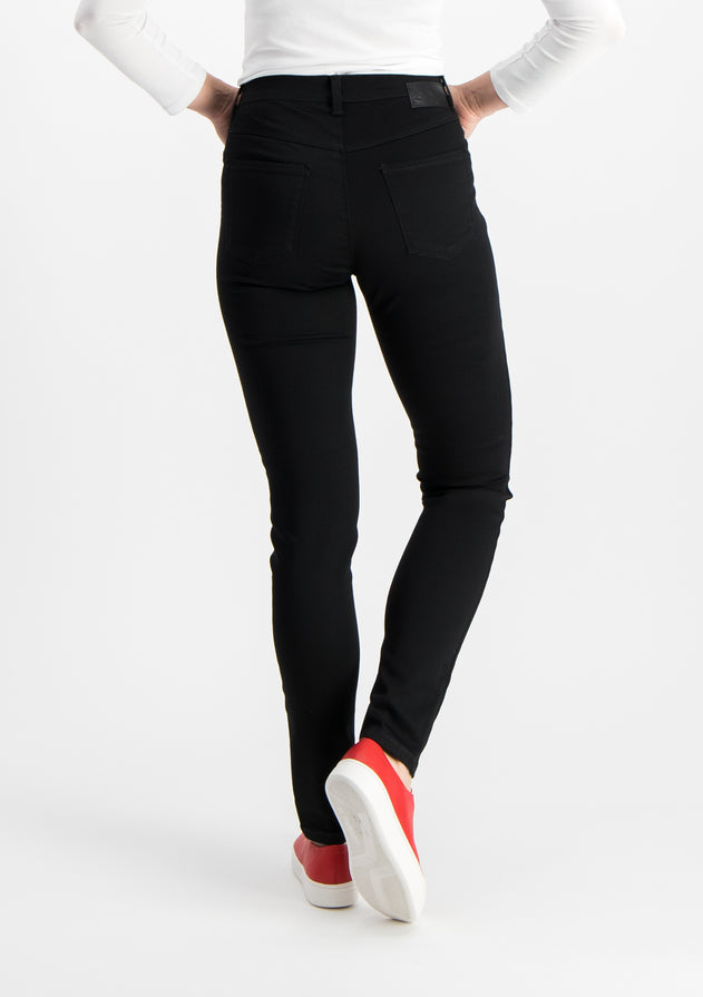 Legging Super Stretch Farkut Musta Satiinipinta