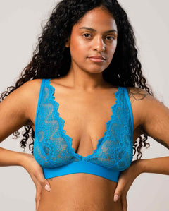 Pitsi Plunge Bralette Sähkönsininen