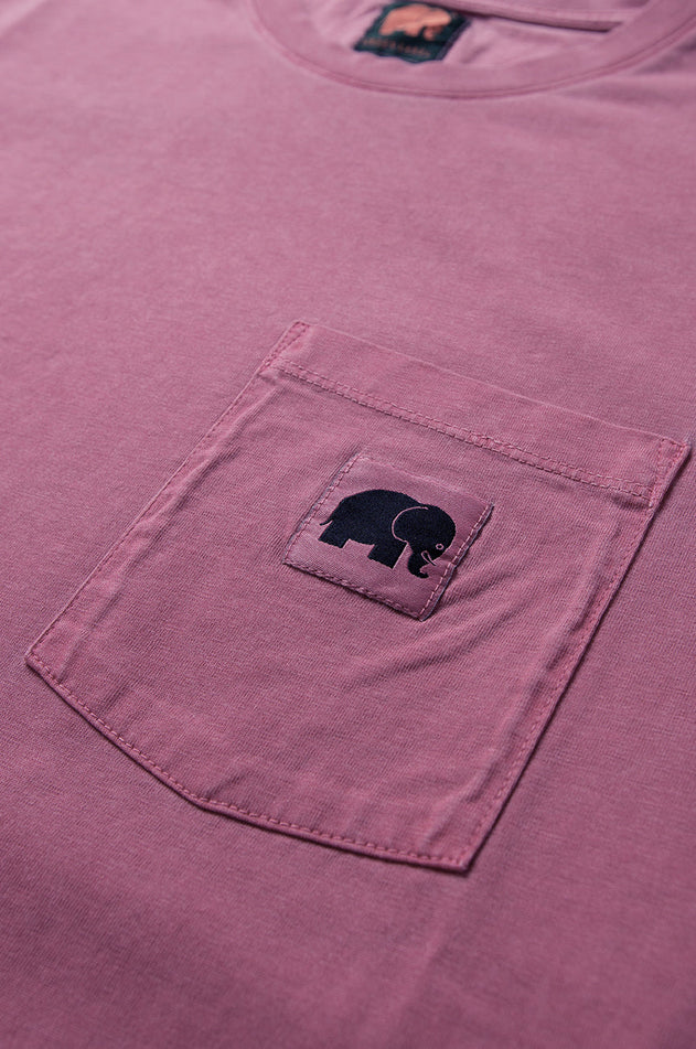 Garza Pigment Dyed T-Shirt Garnacha Red