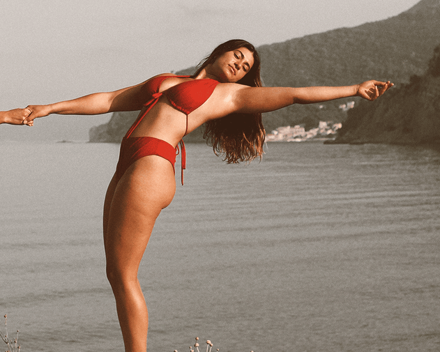 Geranium Core Bikini Alaosa Punainen