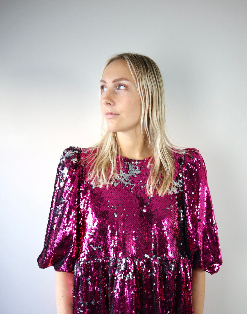 Dishy mekko Vaaleanpunainen Sequin