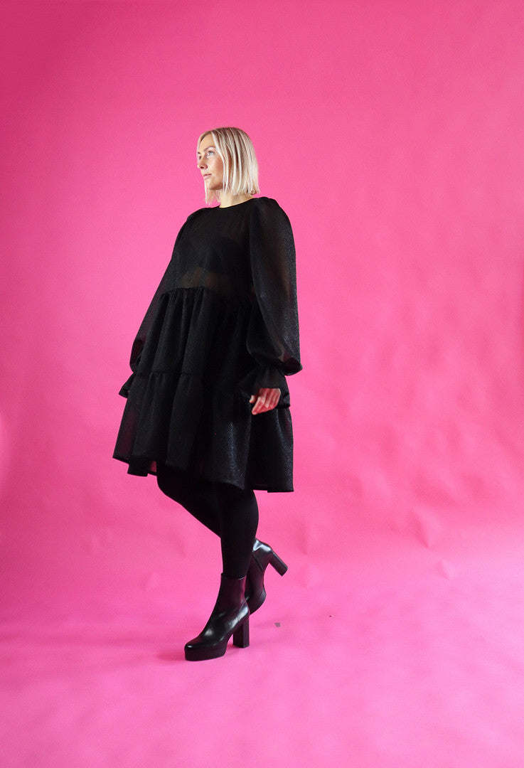 Dishy Dress Glitter Black