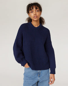 Delčia Cotton Sweater Navy