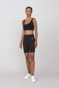 Sporty Set Leggingsit ja Toppi Musta