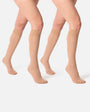 Hēdoïne - The Tame Nude Knee High Socks 30 Denier (2 pairs), image no.3