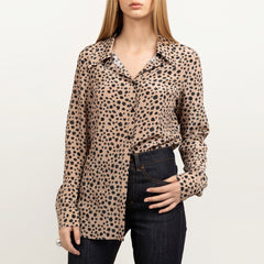 Essential Silk Shirt Dotty Animal Print