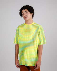 Stripes Oversize T-Shirt Lime