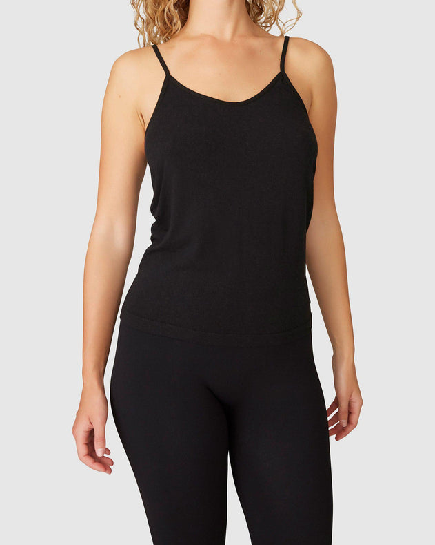 Emmy Cashmere Singlet Black