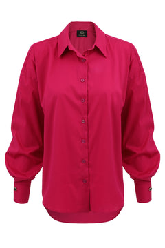 Klassinen Oversize Paita Fuksia