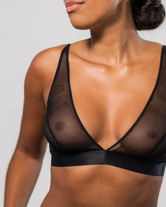 Plunge Bralette Mesh Mania