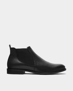 Dean Chelsea Boots Vegea Grape Leather Black