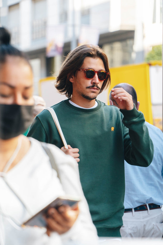 Orgaaninen Essential Collegepaita Vihreä Keto