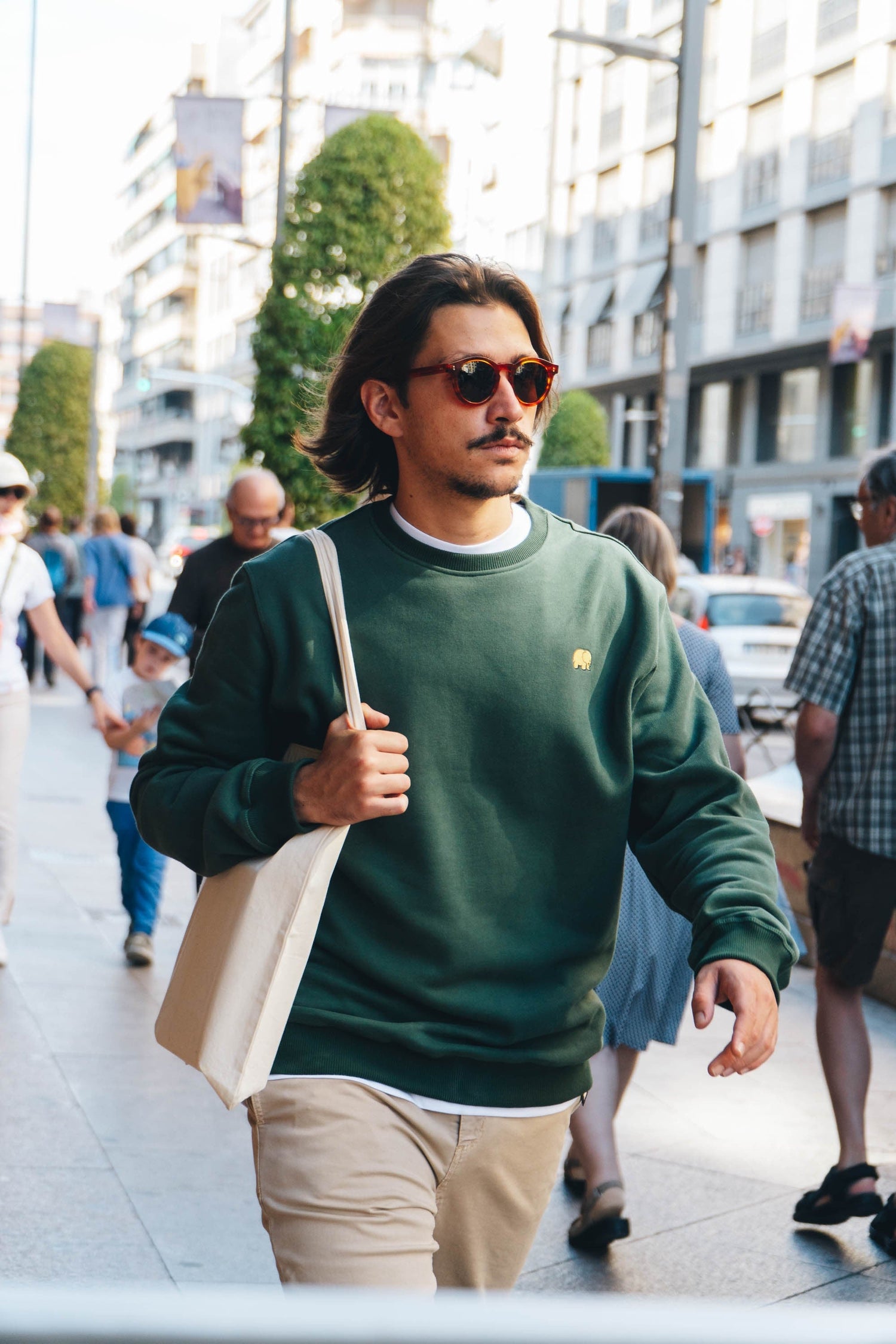 Orgaaninen Essential Collegepaita Vihreä Keto