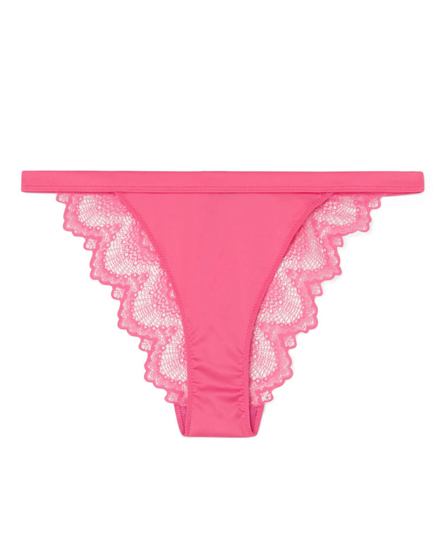 Satiini-Pitsi Bikinitangat Bubblegum Pinkki