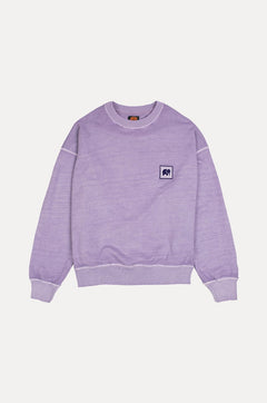 Women's Espliego Pigment Dyed Oversize Sweater Lavender