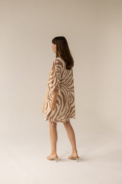 Pareo Dress Zebra Caramel