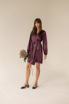 Laurel Dress Aubergine