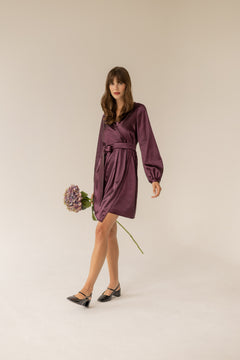 Laurel Dress Aubergine