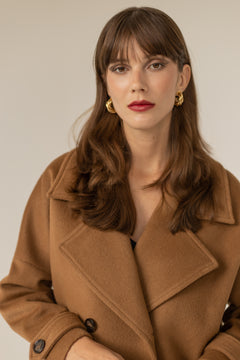 Nadine Cashmere Coat Caramel