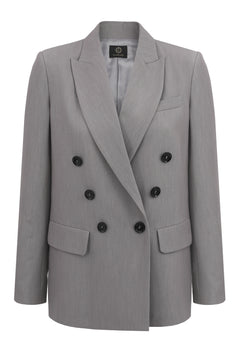 Double-Breasted Blazer Harmaa