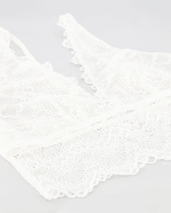 Pitsinen Plunge Bralette Toppi Blanche Valkoinen