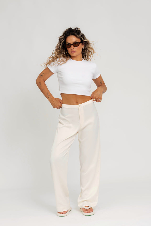 GS Cropped T-Shirt White