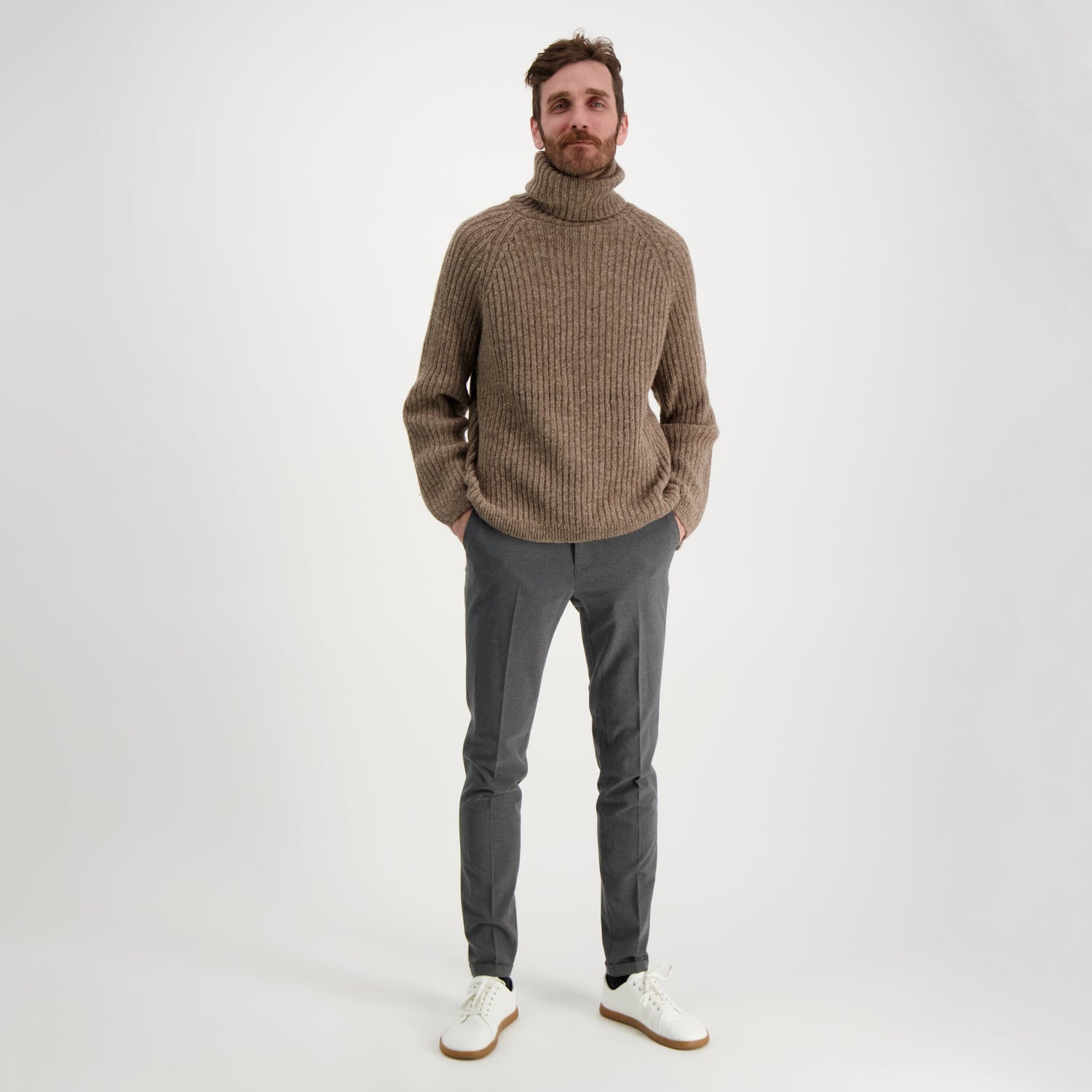 Alex Roll-Neck Villapaita Oak