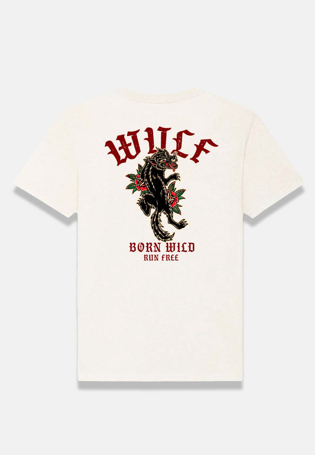 Black Rose Wulf T-paita Valkoinen