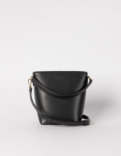 Bobbi Bucket Midi Bag Apple Leather Black