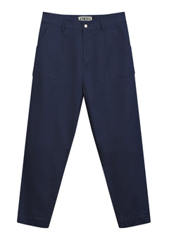 Nizana Organic Cotton Trousers Dark Navy